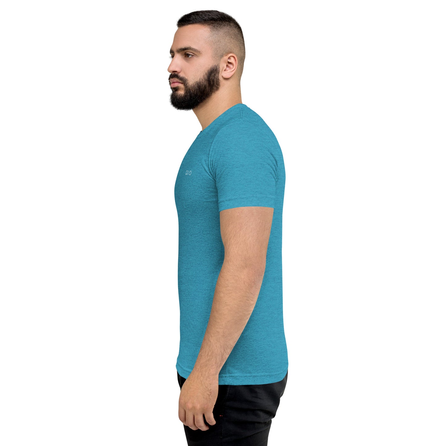 Unisex Athleisure T-Shirt | Qilo Print | Aqua + White