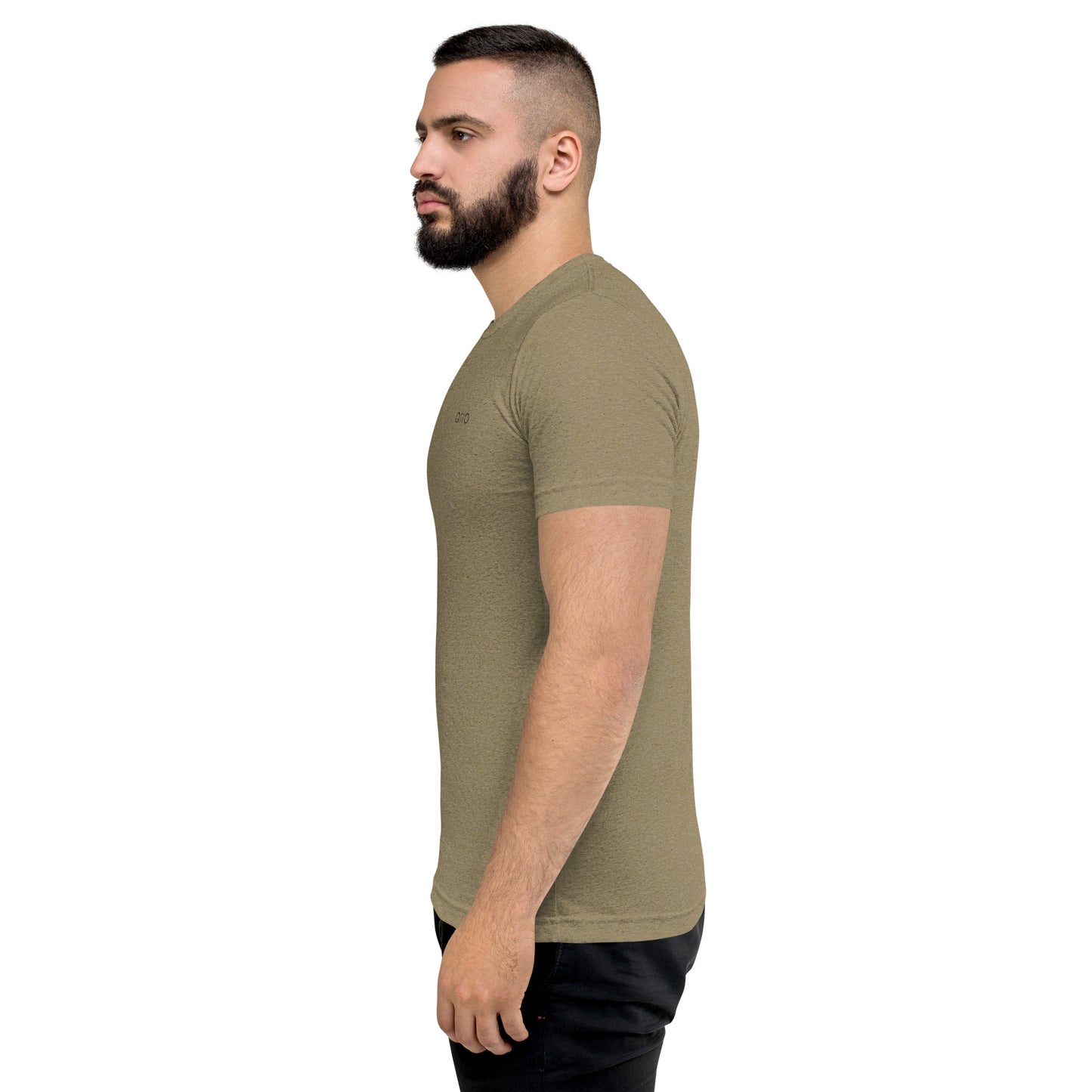 Unisex Athleisure T-Shirt | Qilo Print | Olive + Black