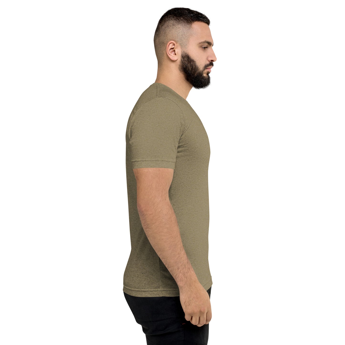 Unisex Athleisure T-Shirt | Qilo Print | Olive + Black