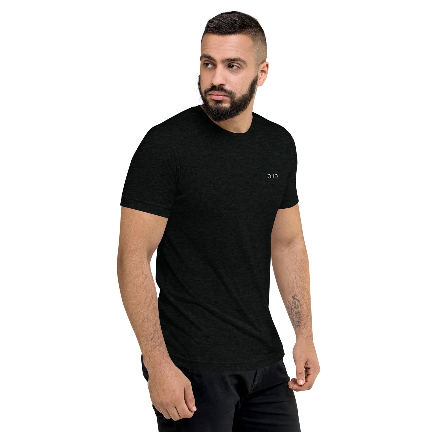 Unisex Athleisure T-Shirt | Qilo Print | Black + White