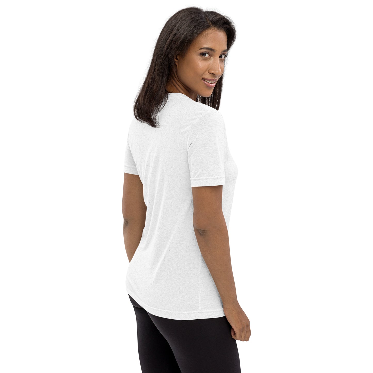 Unisex Athleisure T-Shirt | Qilo Print | White + Green
