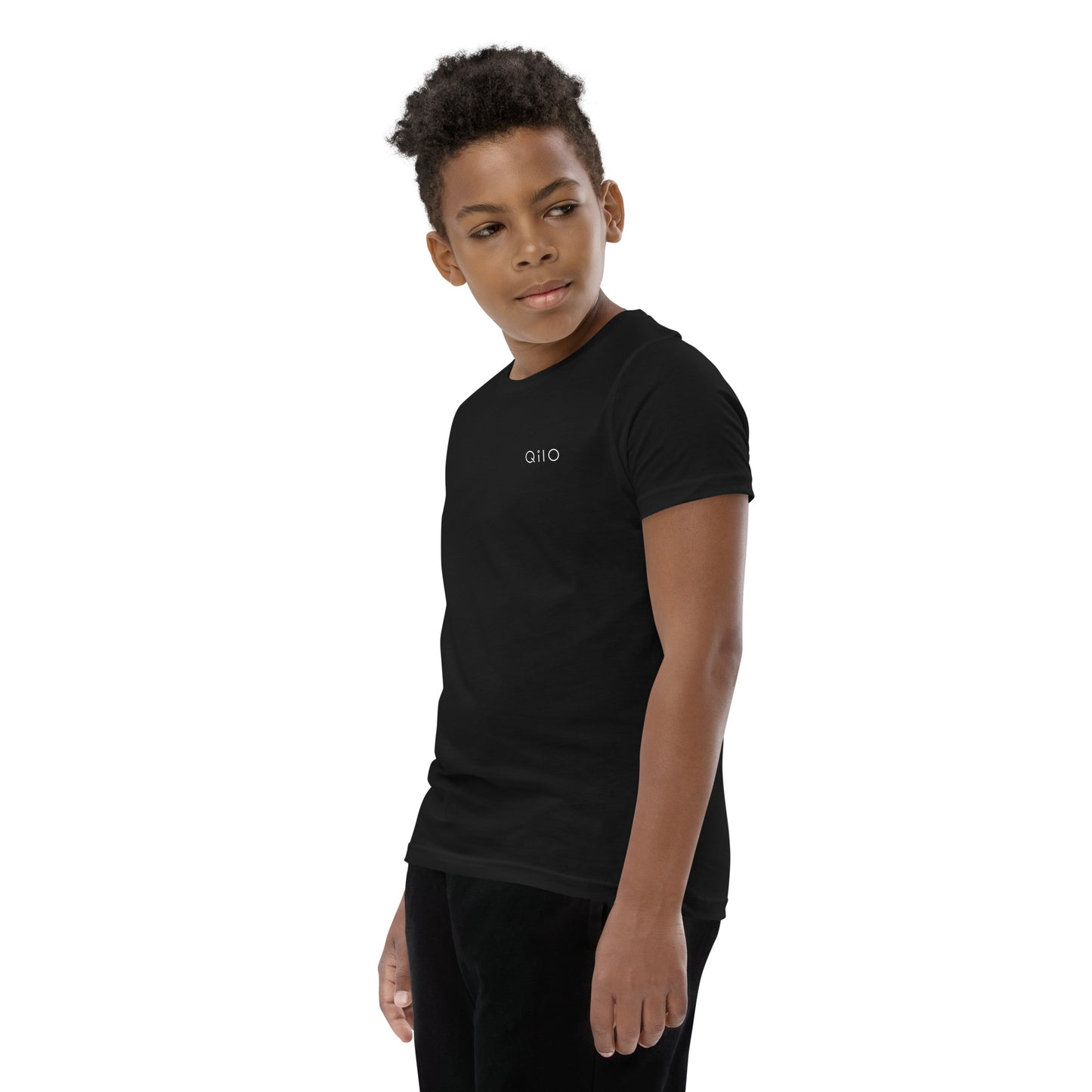 Youth T-Shirt | Qilo Print | Black + White