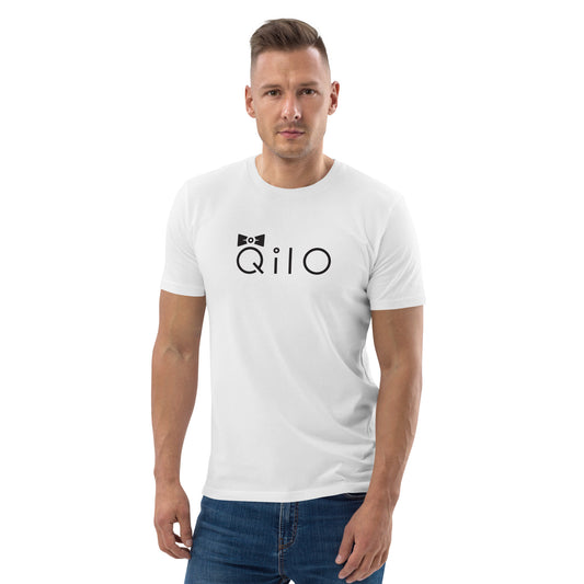 Men's Organic Eco T-Shirt | Qilo | White + Black