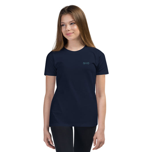 Youth T-Shirt | Qilo Print | Navy + Sky