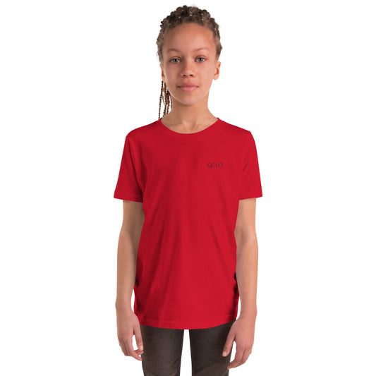 Youth T-Shirt | Qilo Print | Red + Black