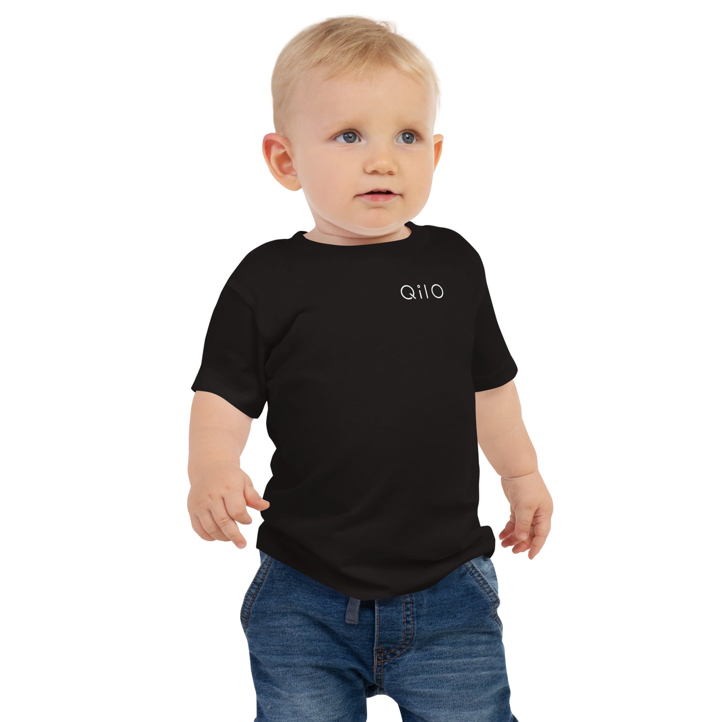 Baby T-Shirt | Qilo Print | Black + White