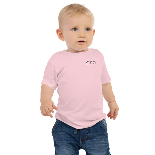 Baby T-Shirt | Qilo Print | Pink + Black