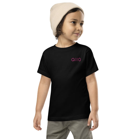 Toddler T-Shirt | Qilo Print | Black + Berry