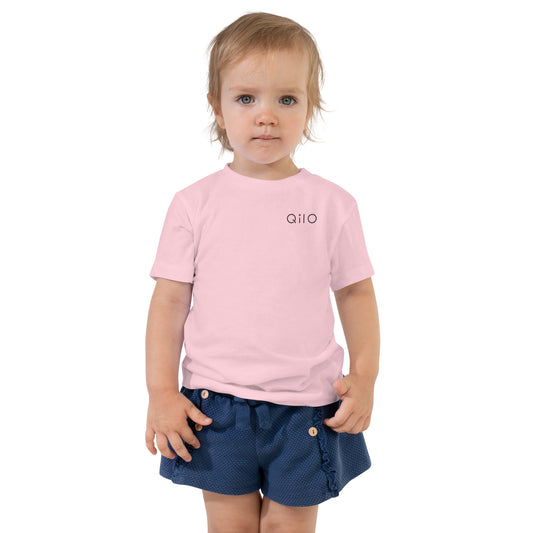 Toddler T-Shirt | Qilo Print | Pink + Black