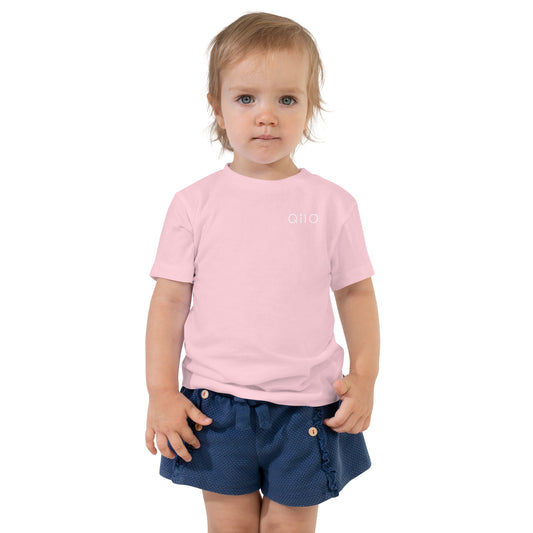 Toddler T-Shirt | Qilo Print | Pink + White