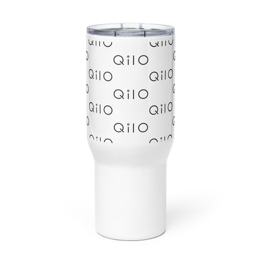Travel mug with a handle