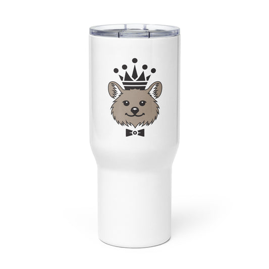 Travel mug with a handle