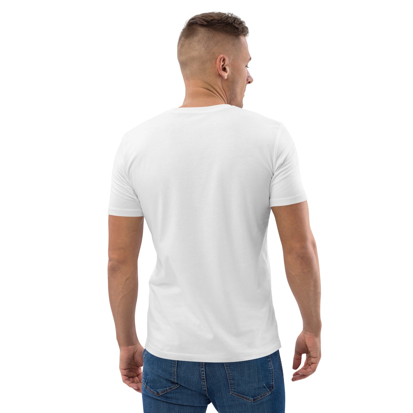 Men's Organic Eco T-Shirt | Qilo | White + Black