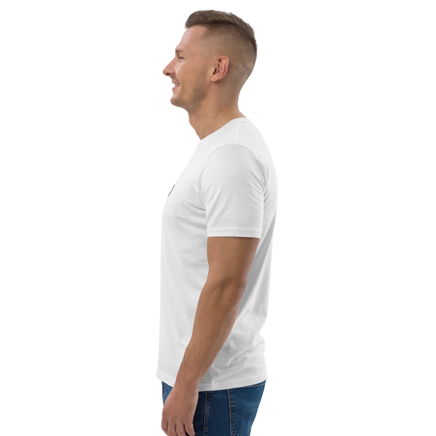 Men's Organic Eco T-Shirt | Qilo | White + Black