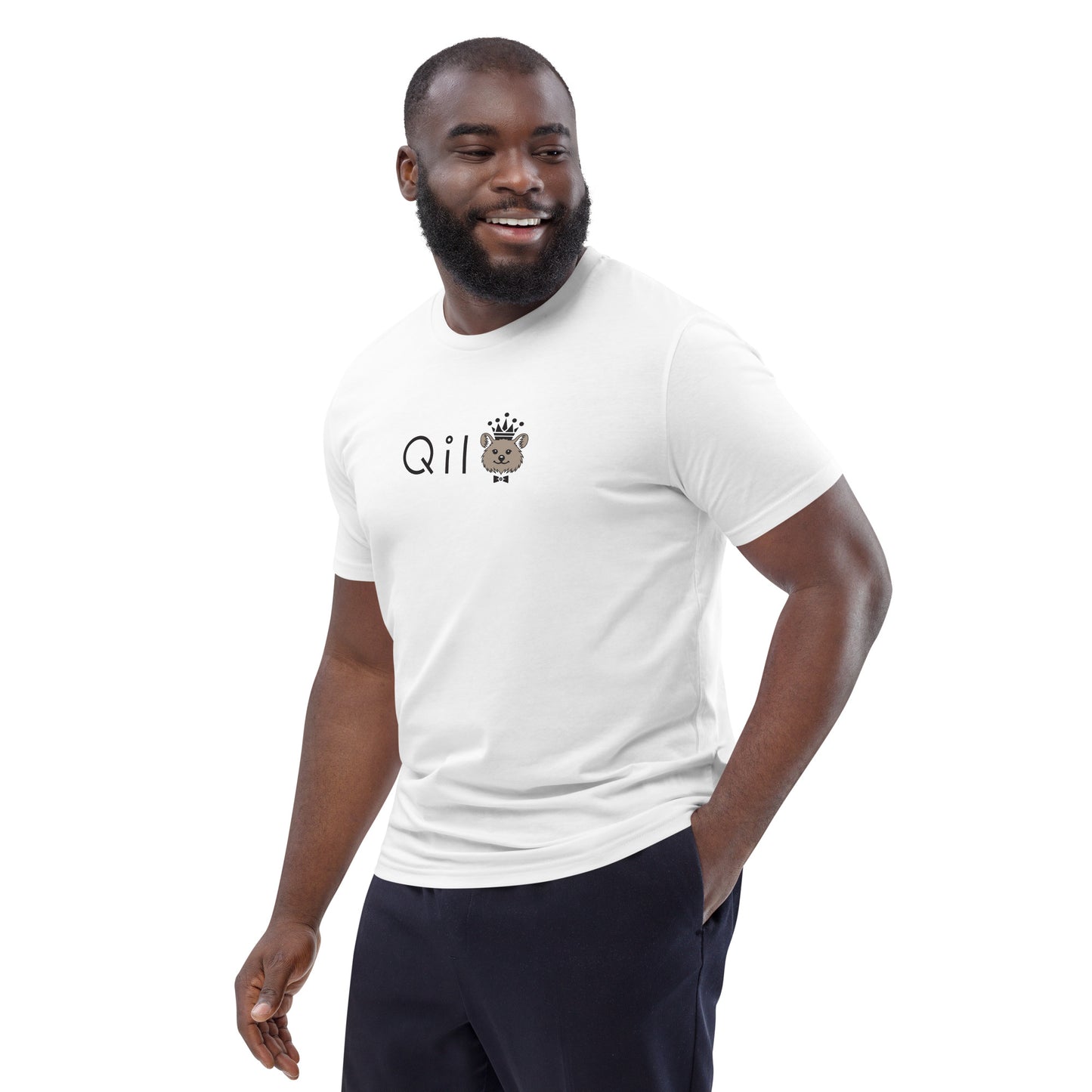 Men's Organic Eco T-Shirt | Quokka | White + Black