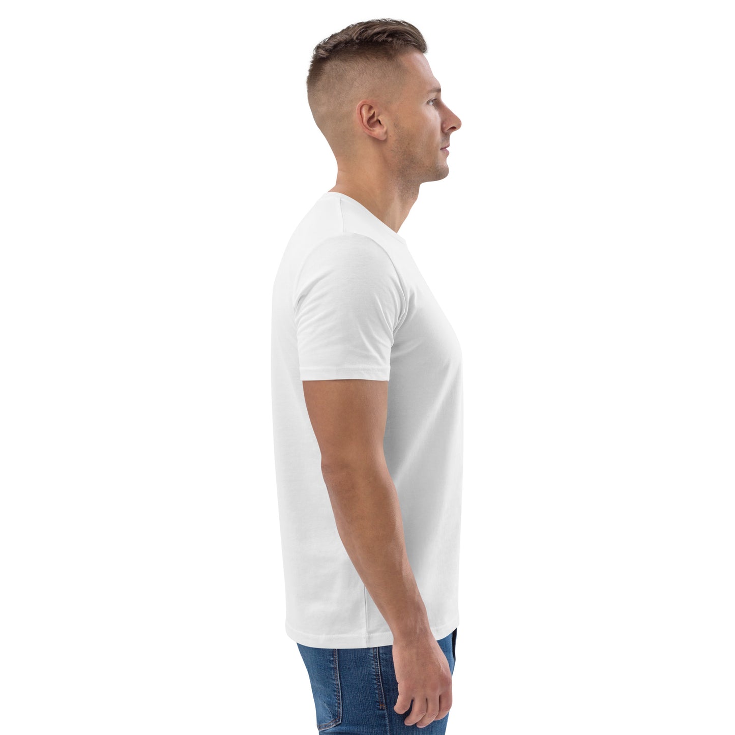 Men's Organic Eco T-Shirt | Qilo | White + Black