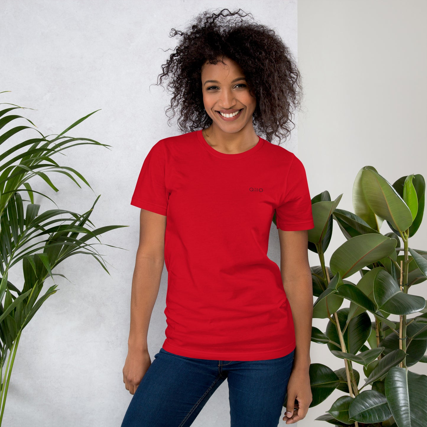 Unisex T-Shirt | Qilo Brand | Red + Black