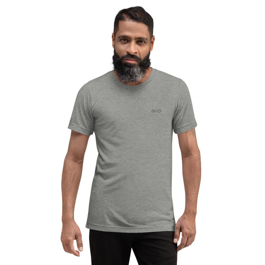 Unisex Athleisure T-Shirt | Qilo Print | Grey + Black