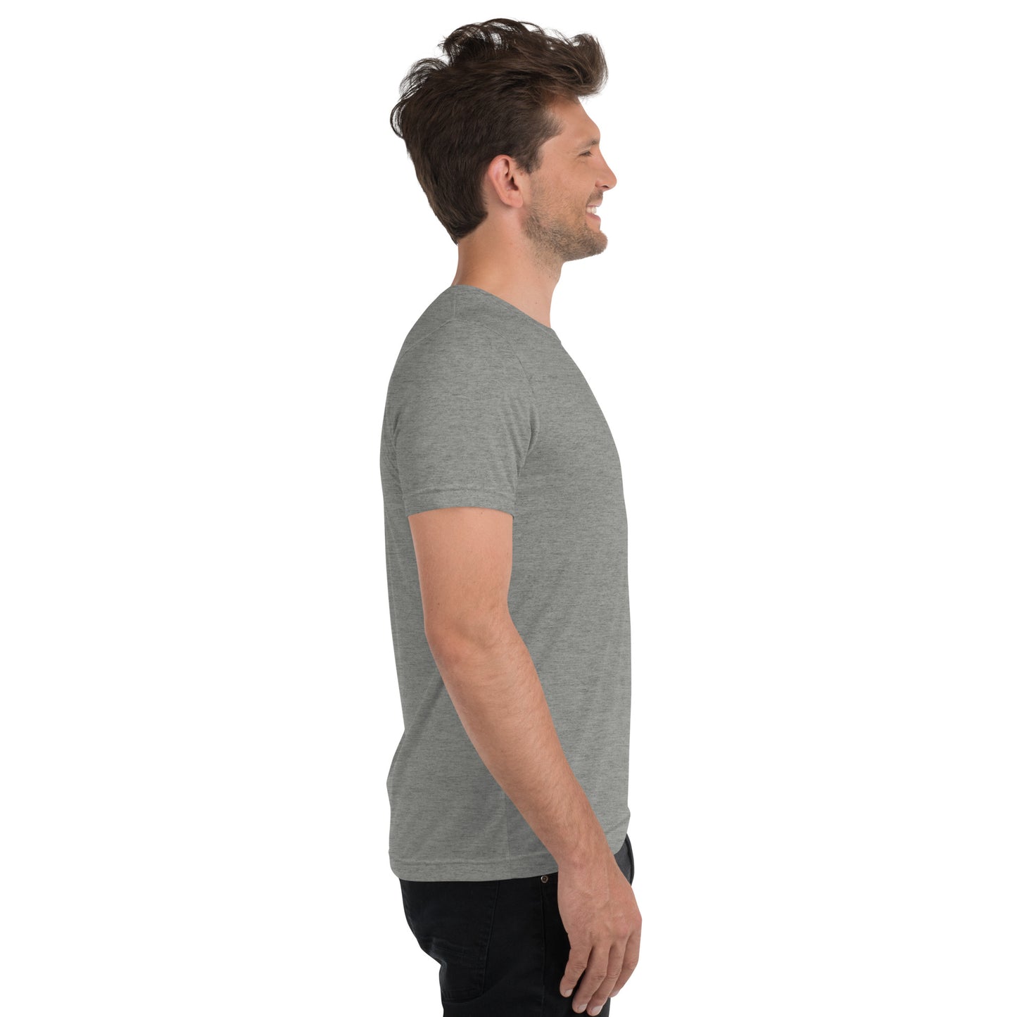 Unisex Athleisure T-Shirt | Qilo Print | Grey + White