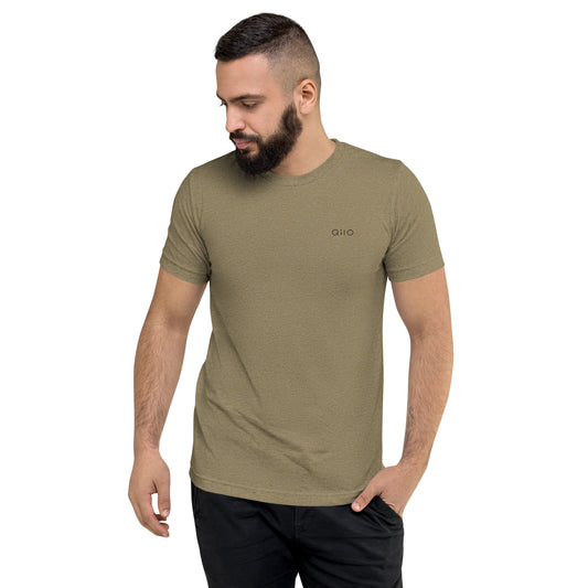 Unisex Athleisure T-Shirt | Qilo Print | Olive + Black