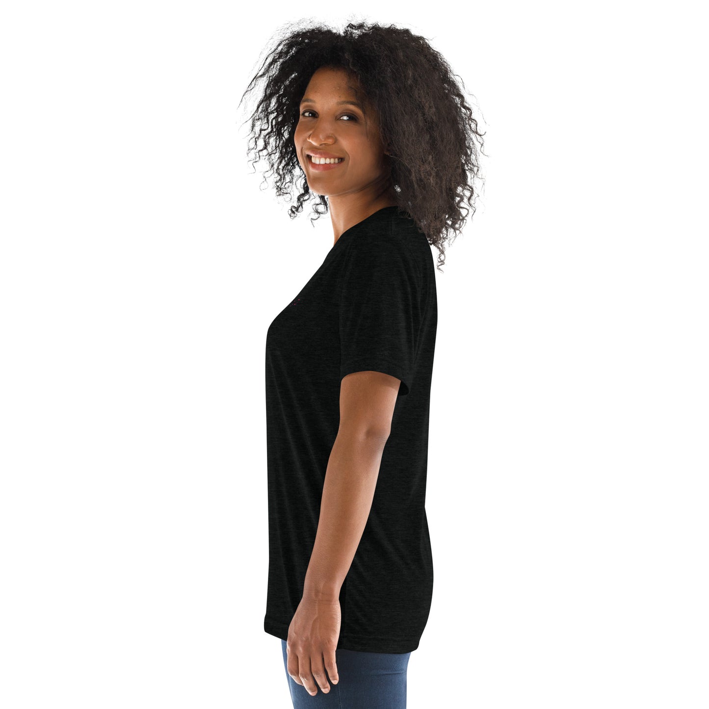 Unisex Athleisure T-Shirt | Qilo Print | Black + Berry