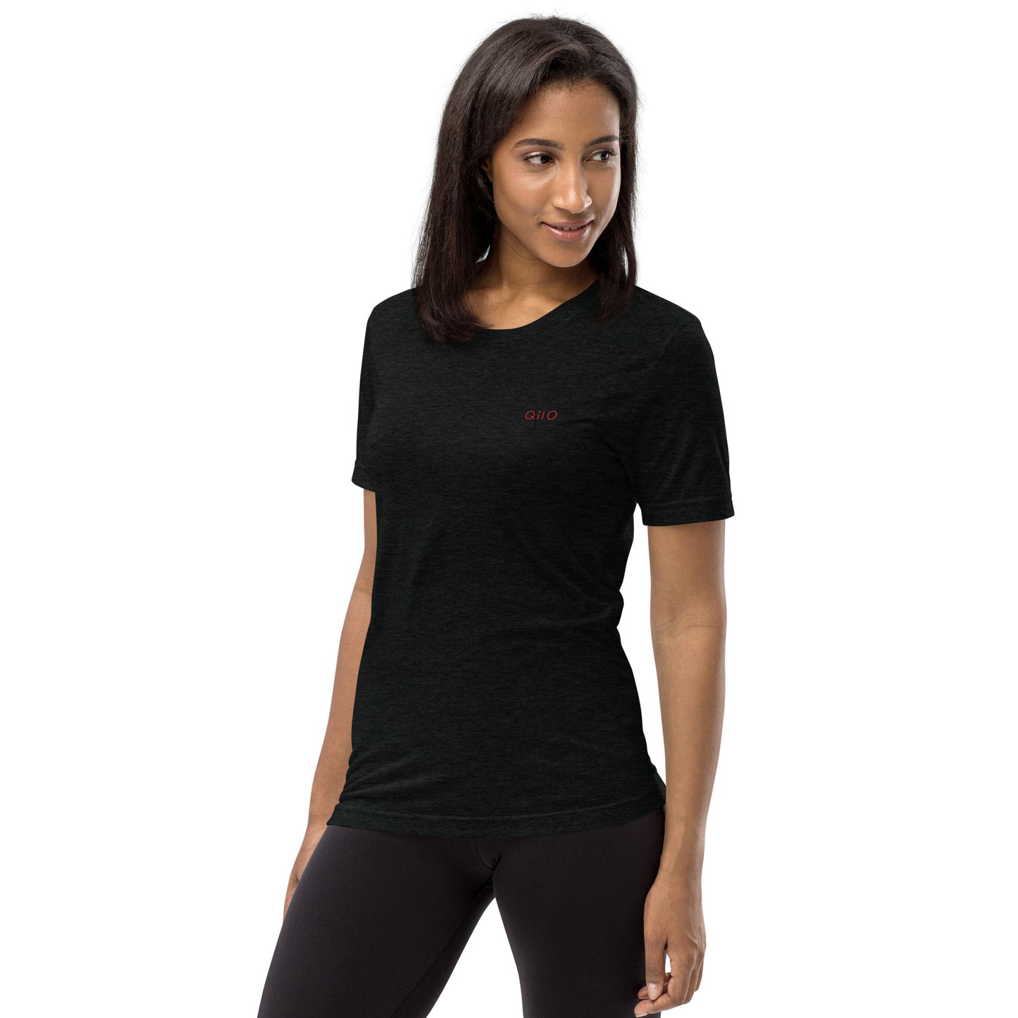 Unisex Athleisure T-Shirt | Qilo Print | Black + Red