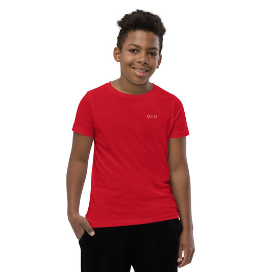 Youth T-Shirt | Qilo Print | Red + White