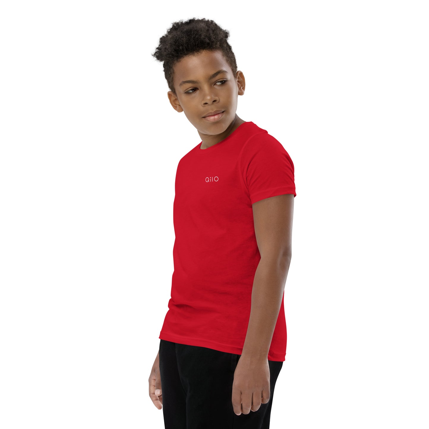 Youth T-Shirt | Qilo Print | Red + White