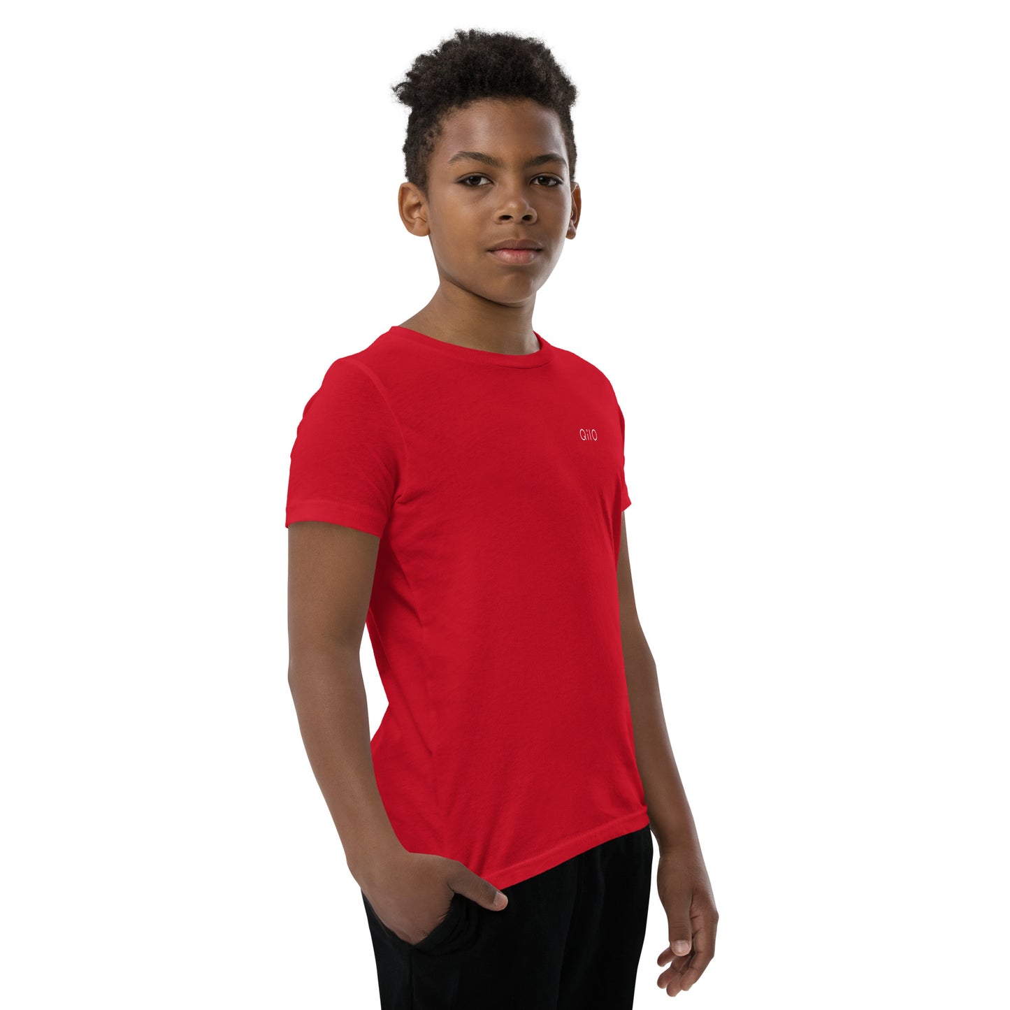 Youth T-Shirt | Qilo Print | Red + White